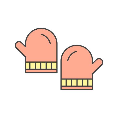 vector gloves icon