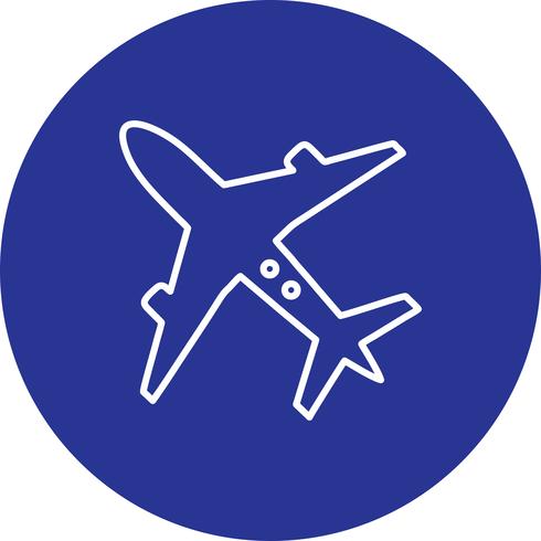 Icono de avión de vector