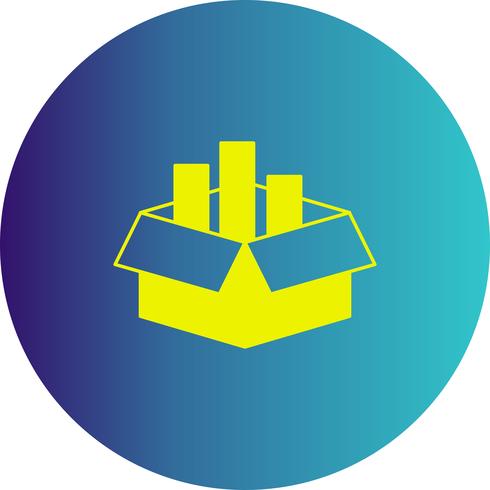 vector cargo box icon