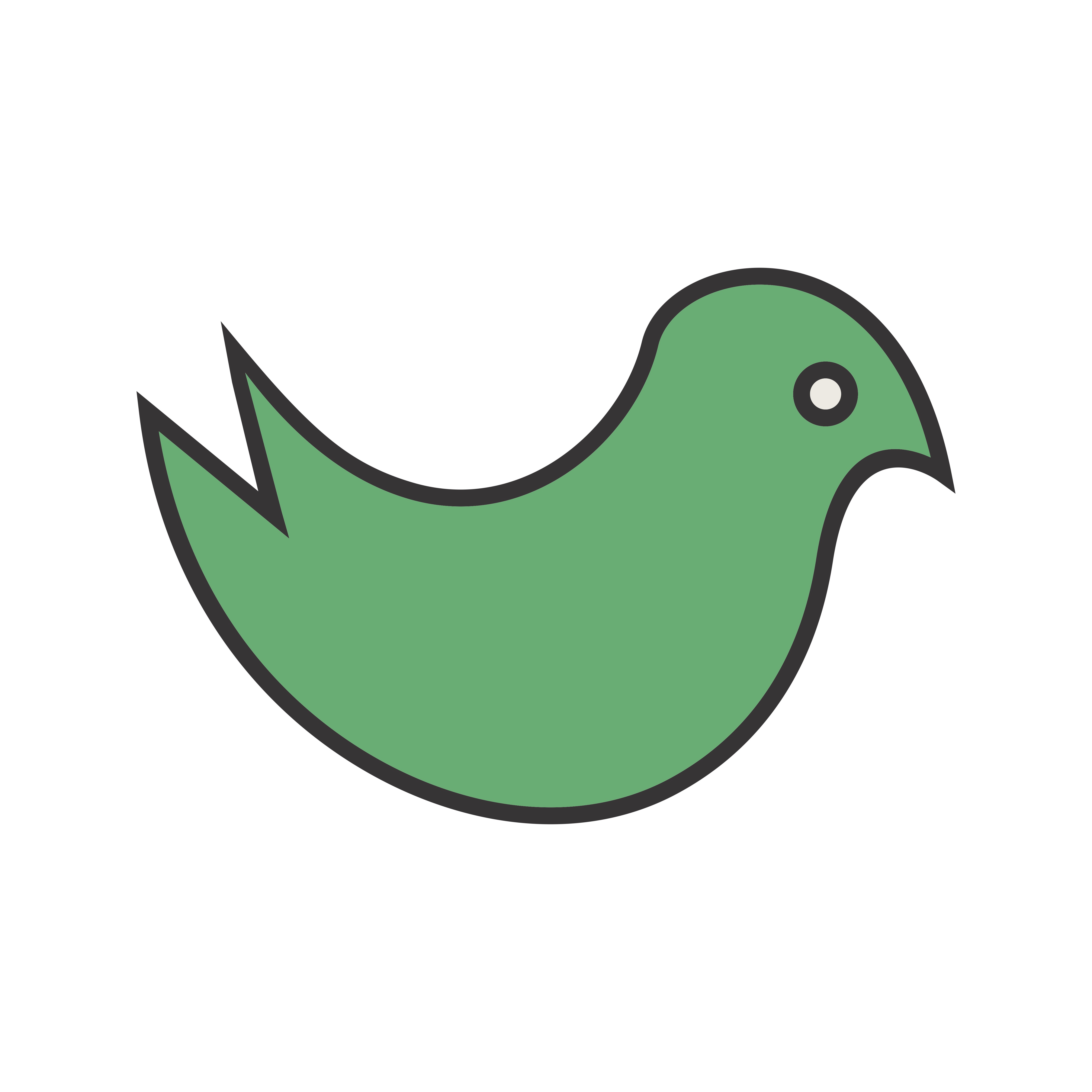 Download Cute bird line filled icon - Download Free Vectors ...