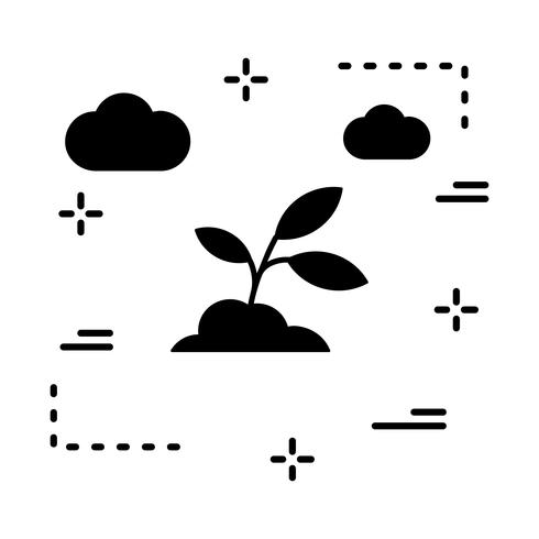 icono de vector suelo planta