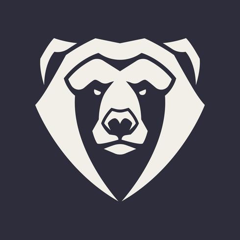 Bear Mascot Vector Icon