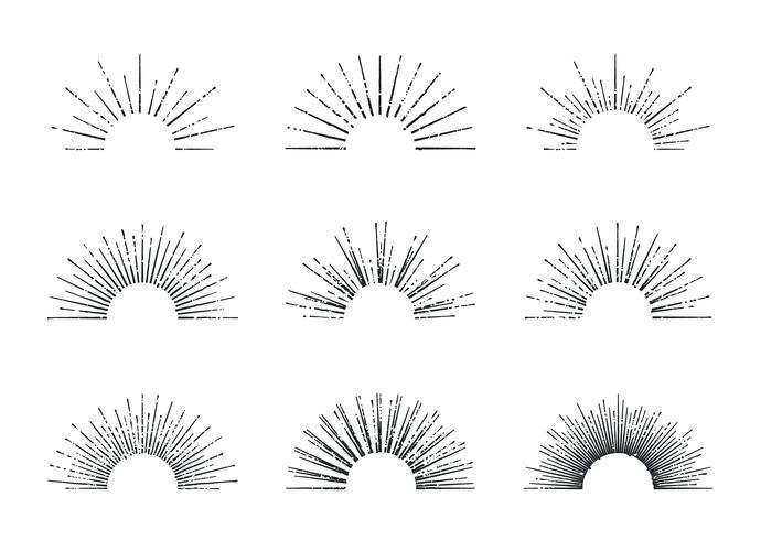 Conjunto de vectores de Sunburst