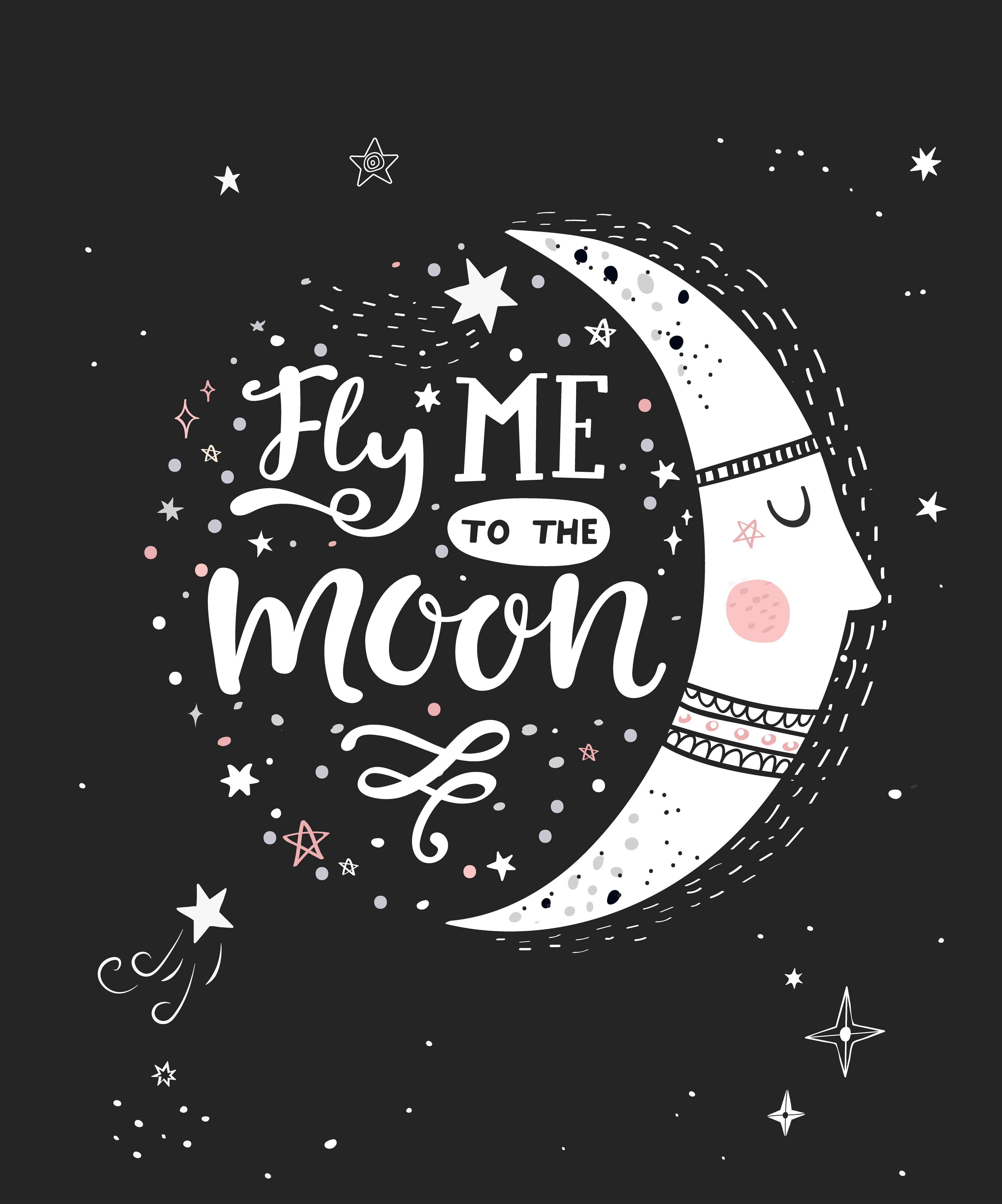 Moon the me fly to