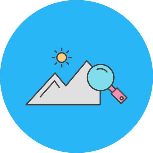 vector explore nature icon