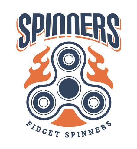 Spinner Logo Emblems vector