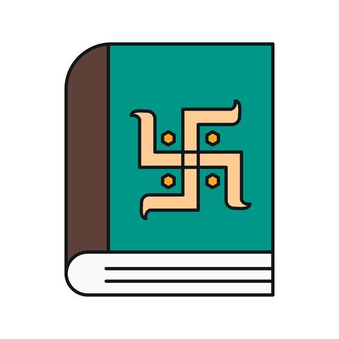 vector diwali book icon