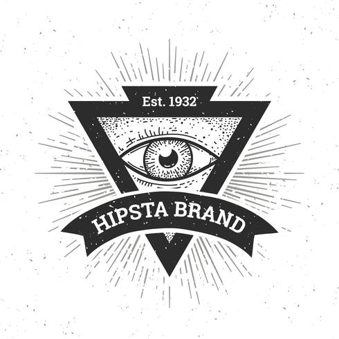 Banner Hipster vector