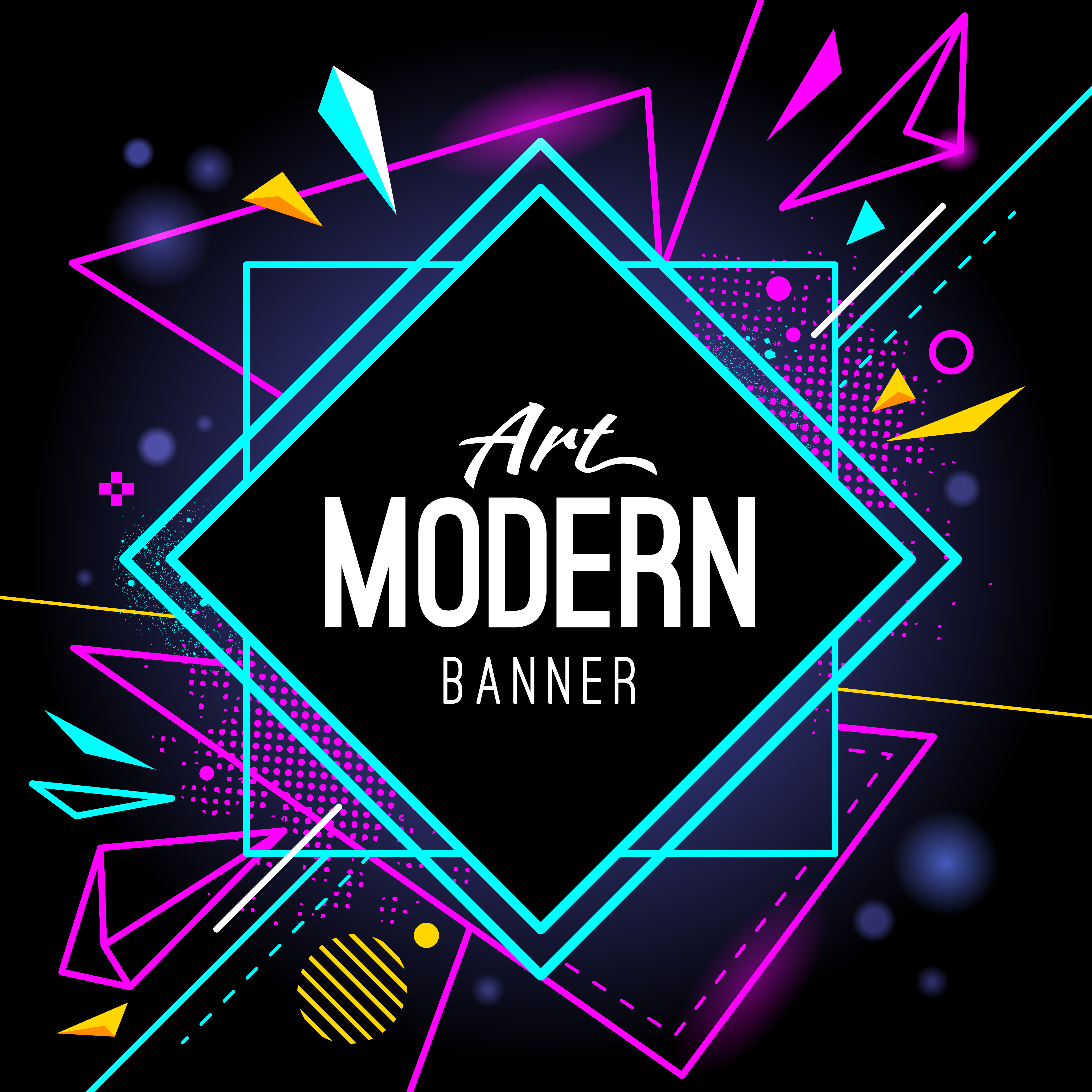 Modern Art Banner 331065 Vector Art at Vecteezy