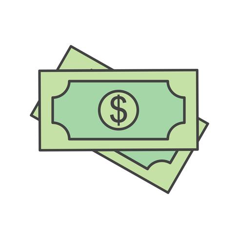 icono de dólar vector