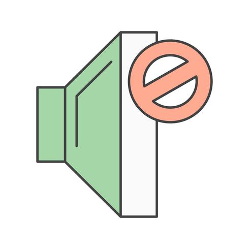 vector mute icon
