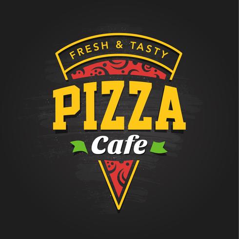 Plantilla de logotipo de pizzería vector