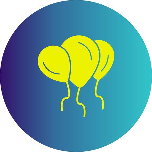 icono de globos vectoriales vector