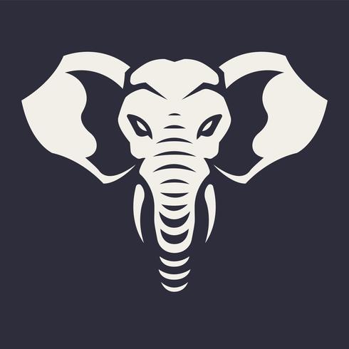 Elephant Mascot Vector Icon