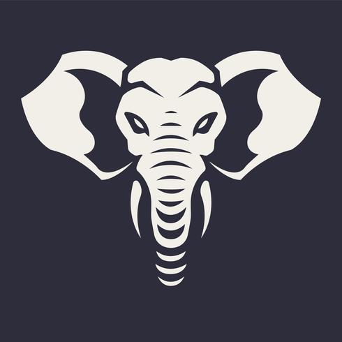 Elephant Mascot Vector Icon