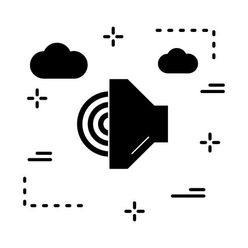 icono de altavoz de vector