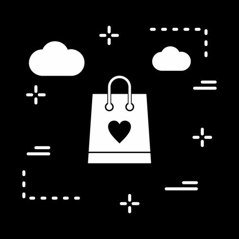 vector shopping bag icon 