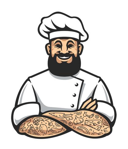 Hipster Chef Vector icono