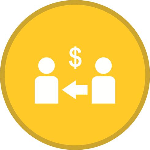 Marketing affiliate filled icon vector