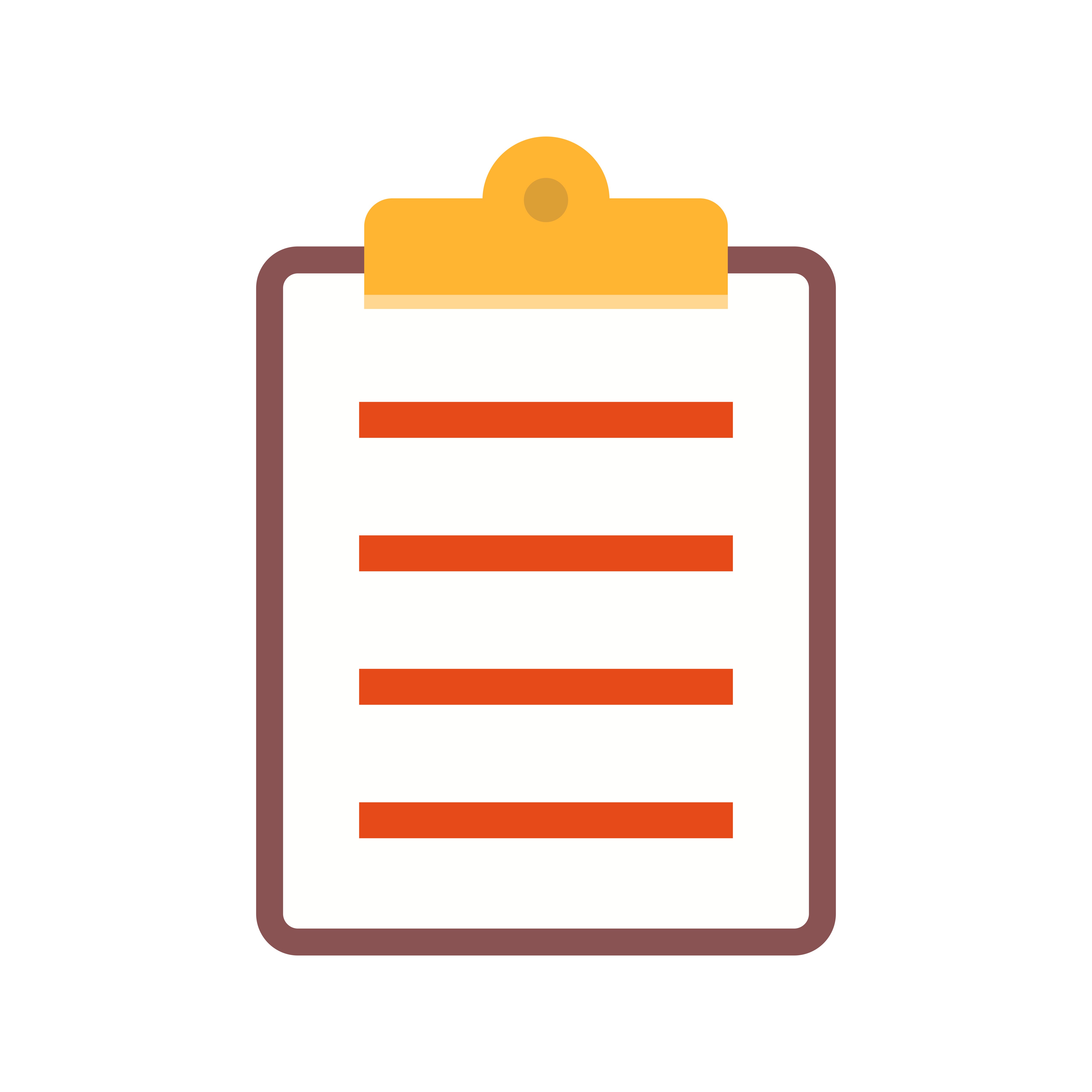 Clipboard list flat multi color icon 331295 Vector Art at Vecteezy