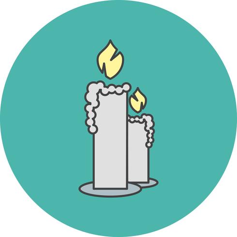 icono de velas vectoriales vector