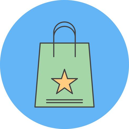 icono de bolsa de compras de vector