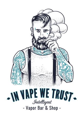 arte inconformista vaper vector