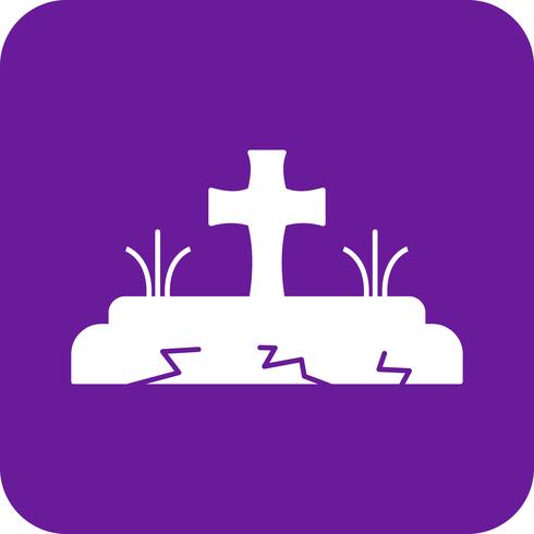 vector grave icon 