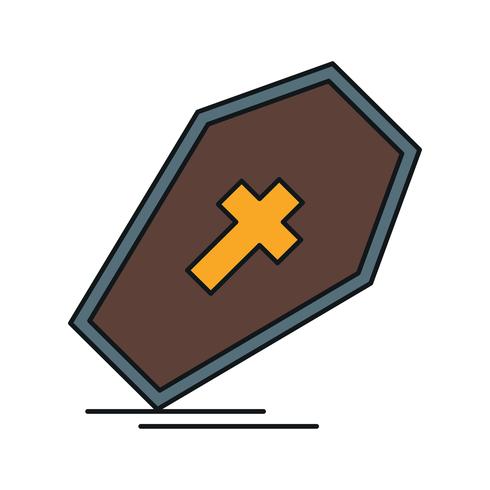 vector coffin icon