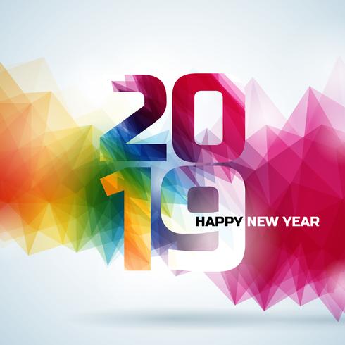 2019 Happy New Year illustration  vector