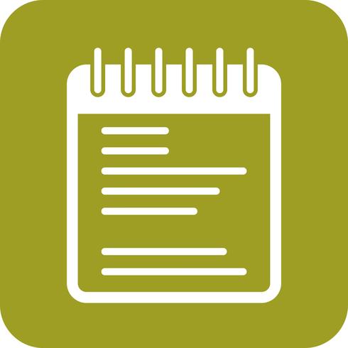 vector notepad icon 