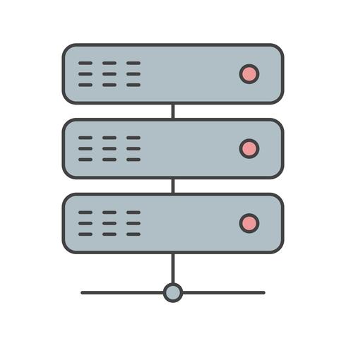 icono de servidor de vectores