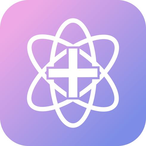 Signo médico lleno de icono de gradiente vector