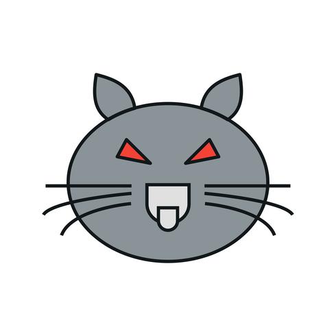 icono de gato vector