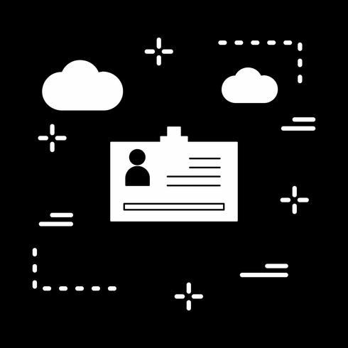 vector identity card icon 