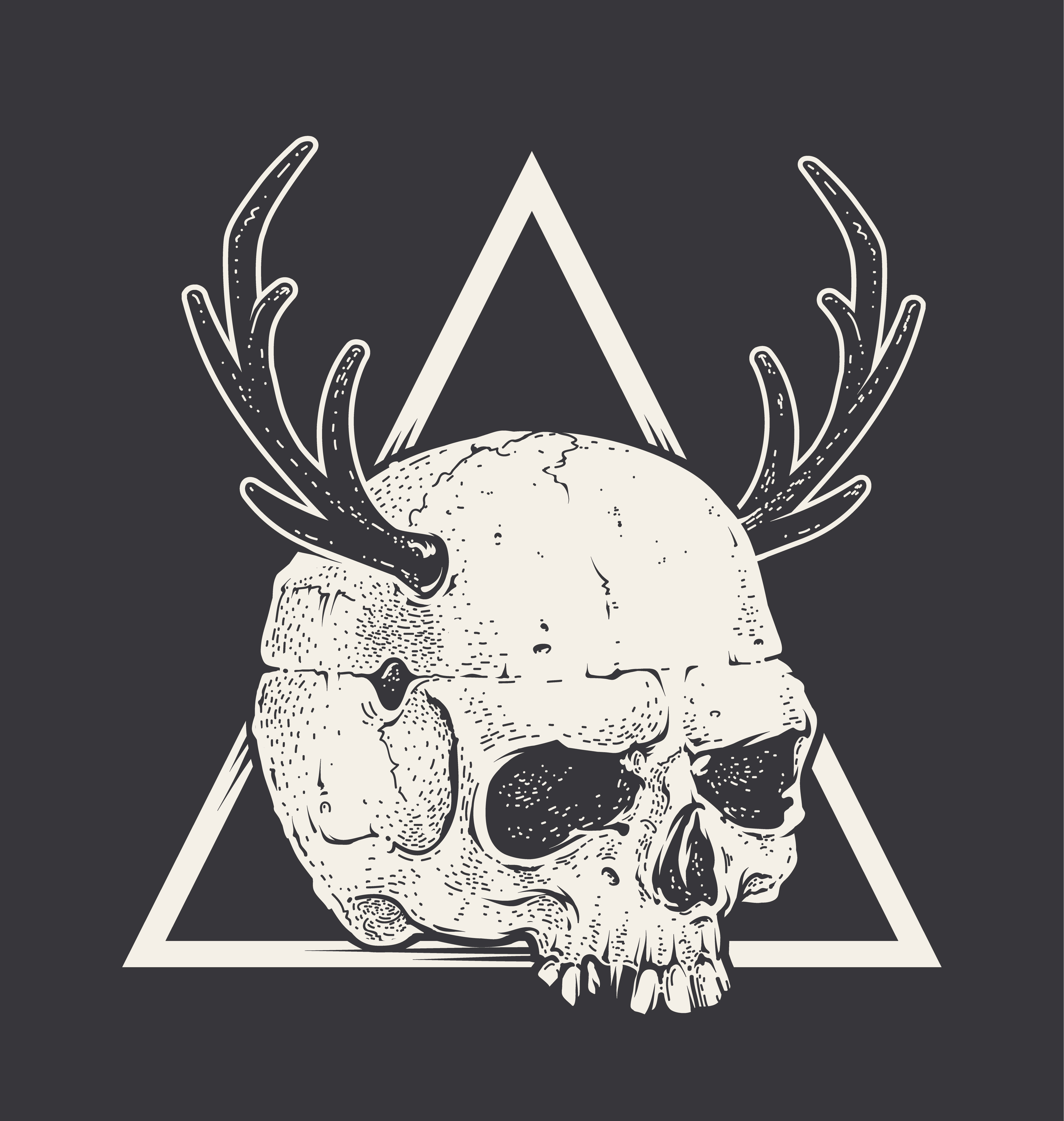 Skull with Horns 331609 Vector Art at Vecteezy