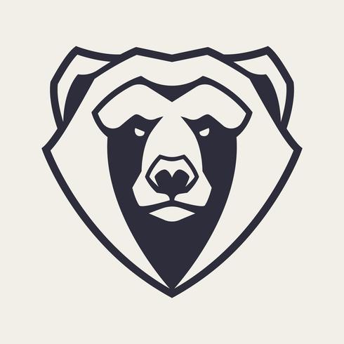 Bear Mascot Vector Icon