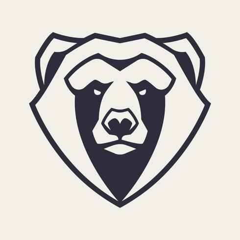 Bear Mascot Vector Icon