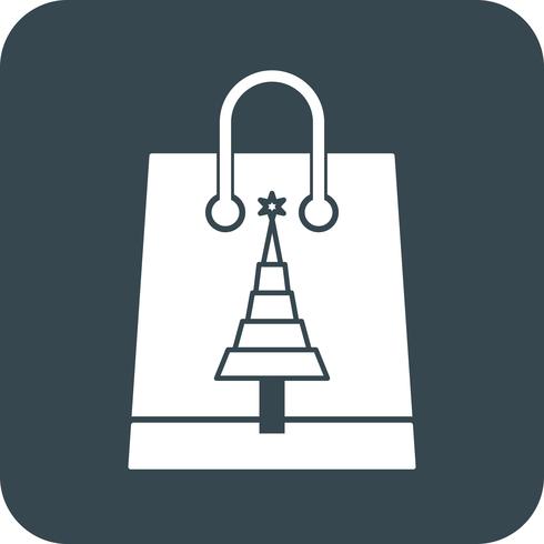 vector shopping bag icon 