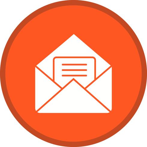 Mail filled icon vector