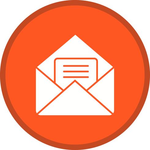 Mail filled icon vector