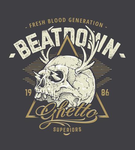 Skull Print Vector