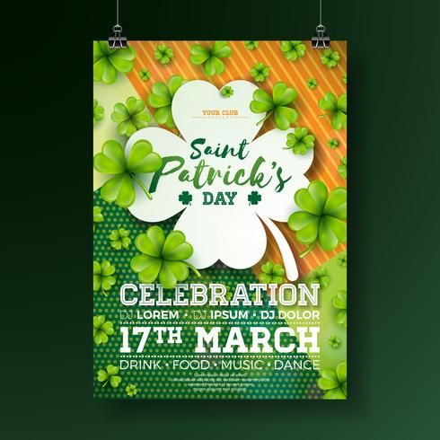 Saint Patrick's Day Party Flyer  vector