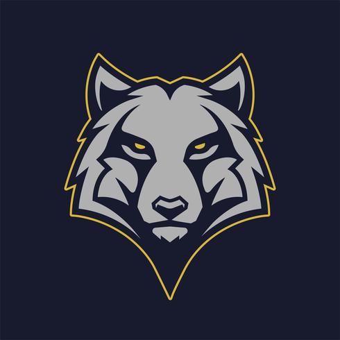 Wolf Mascot Vector Icon