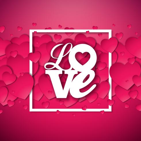 Love Valentines Day Illustration  vector