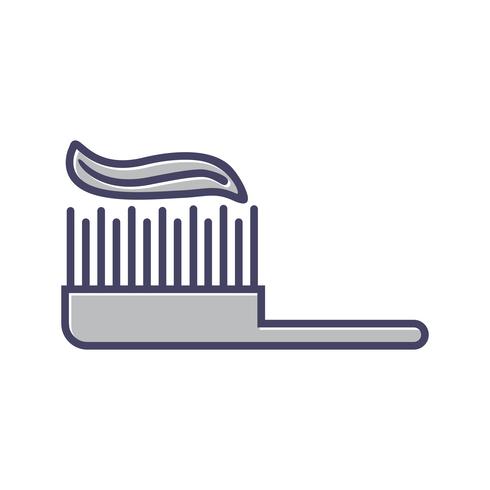 Brush line filled icon vector