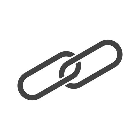 Business link glyph black icon vector