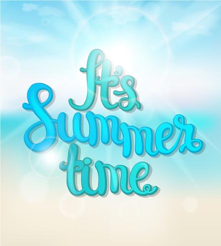Summer blue background. vector