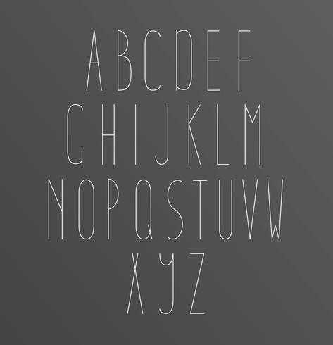 Letras de letras del alfabeto vector