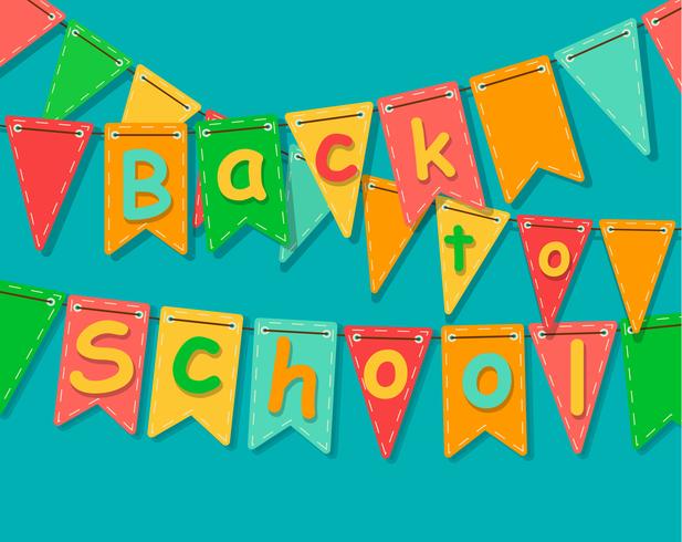 Back to school banner. vector